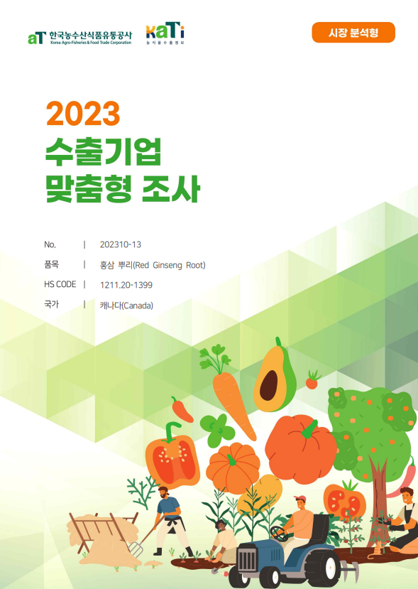 2023 캐나다 홍삼뿌리 (시장분석형)